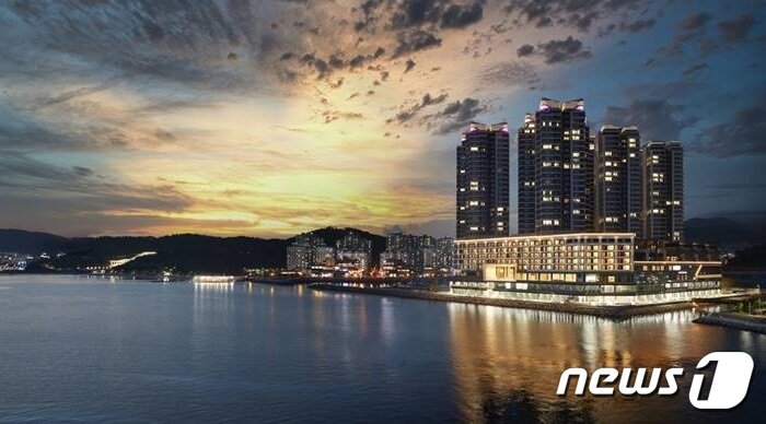 본문 이미지 - 벨메르 바이 한화호텔앤드리조트 전경.&#40;여수 벨메르 제공&#41;/뉴스1 ⓒ News1 지정운 기자