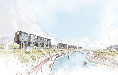 본문 이미지 - 김포한강신도시 범양레우스 라세느 투시도 ⓒ 뉴스1