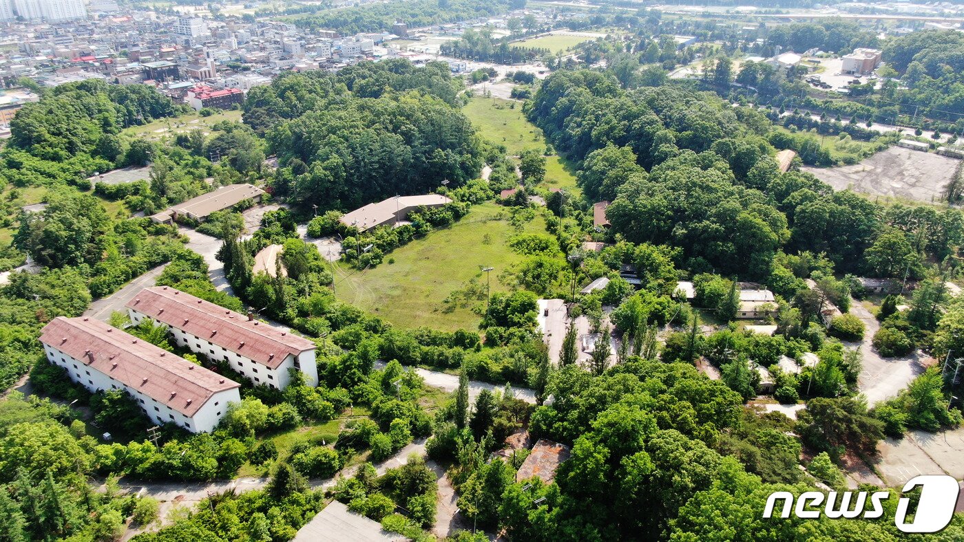 본문 이미지 - 원주 국립과학관이 들어설 캠프롱 일대.(강원도 제공)ⓒ 뉴스1