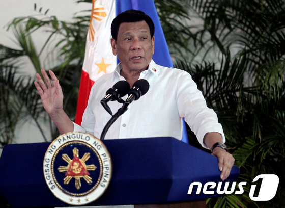 로드리고 두테르테 필리핀 대통령 <자료사진> © 로이터=뉴스1