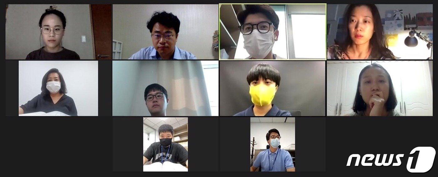 본문 이미지 - 화상회의 중인 류호정 의원실(류호정 의원 페이스북 제공). ⓒ 뉴스1