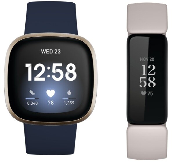 본문 이미지 - 핏빗 버사3 (Fitbit Versa3)(왼쪽)와 핏빗 인스파이어2 (Fitbit Inspire2) ⓒ 뉴스1