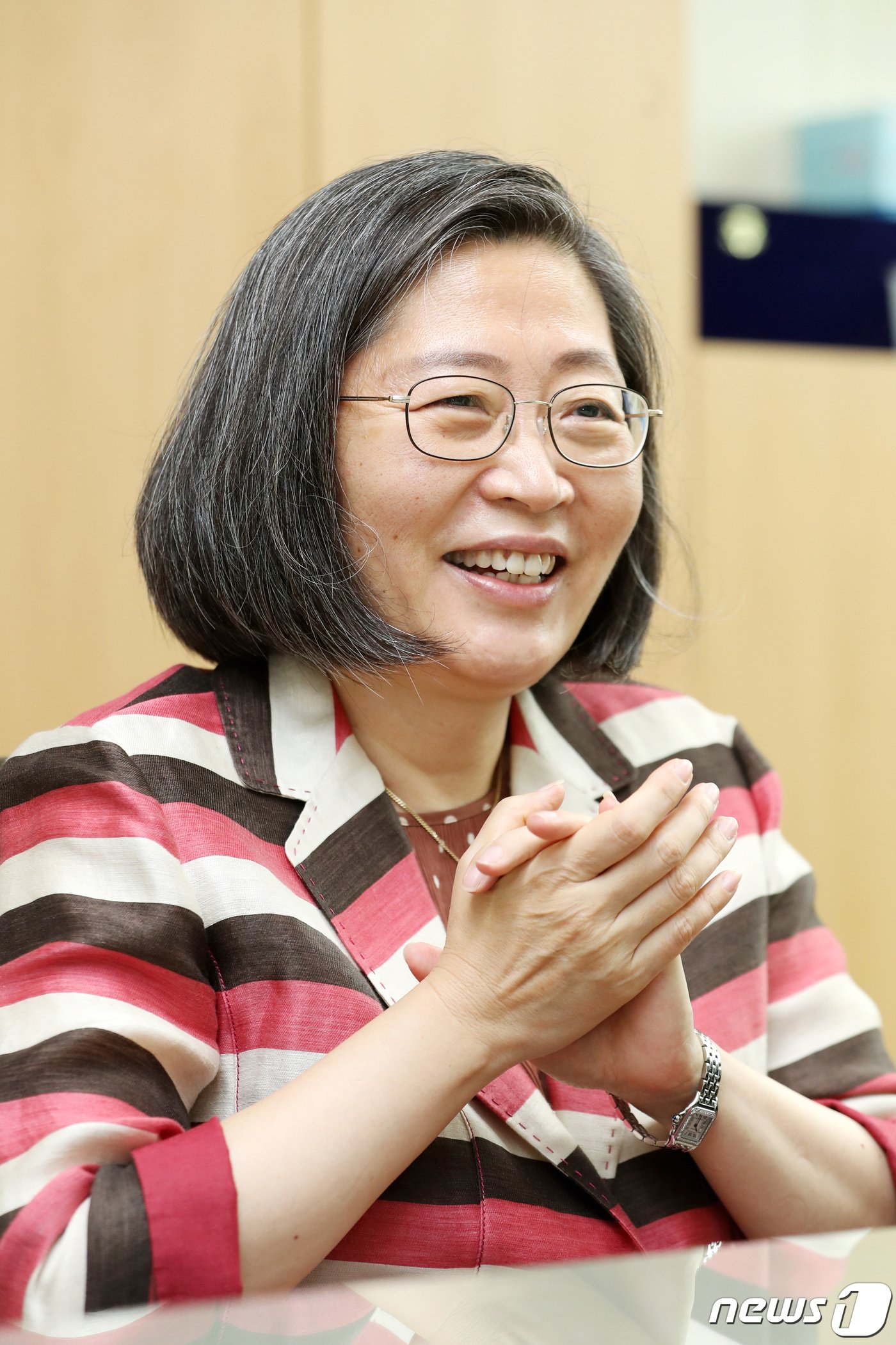 본문 이미지 - 이수정 경기대학교 범죄심리학과 교수가 4일 오전 경기도 수원시 영통구 경기대학교 수원캠퍼스에서 뉴스1과 인터뷰를 하고 있다. 2020.8.4/뉴스1 ⓒ News1 조태형 기자