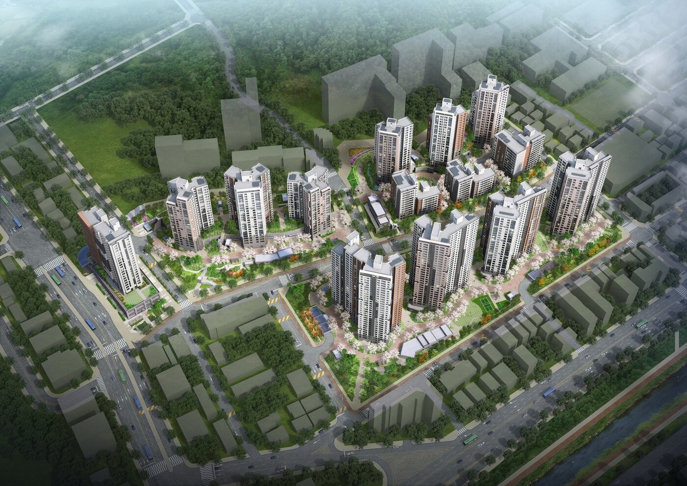 본문 이미지 - DMC센트럴자이 조감도.&#40;제공=GS건설&#41;ⓒ 뉴스1