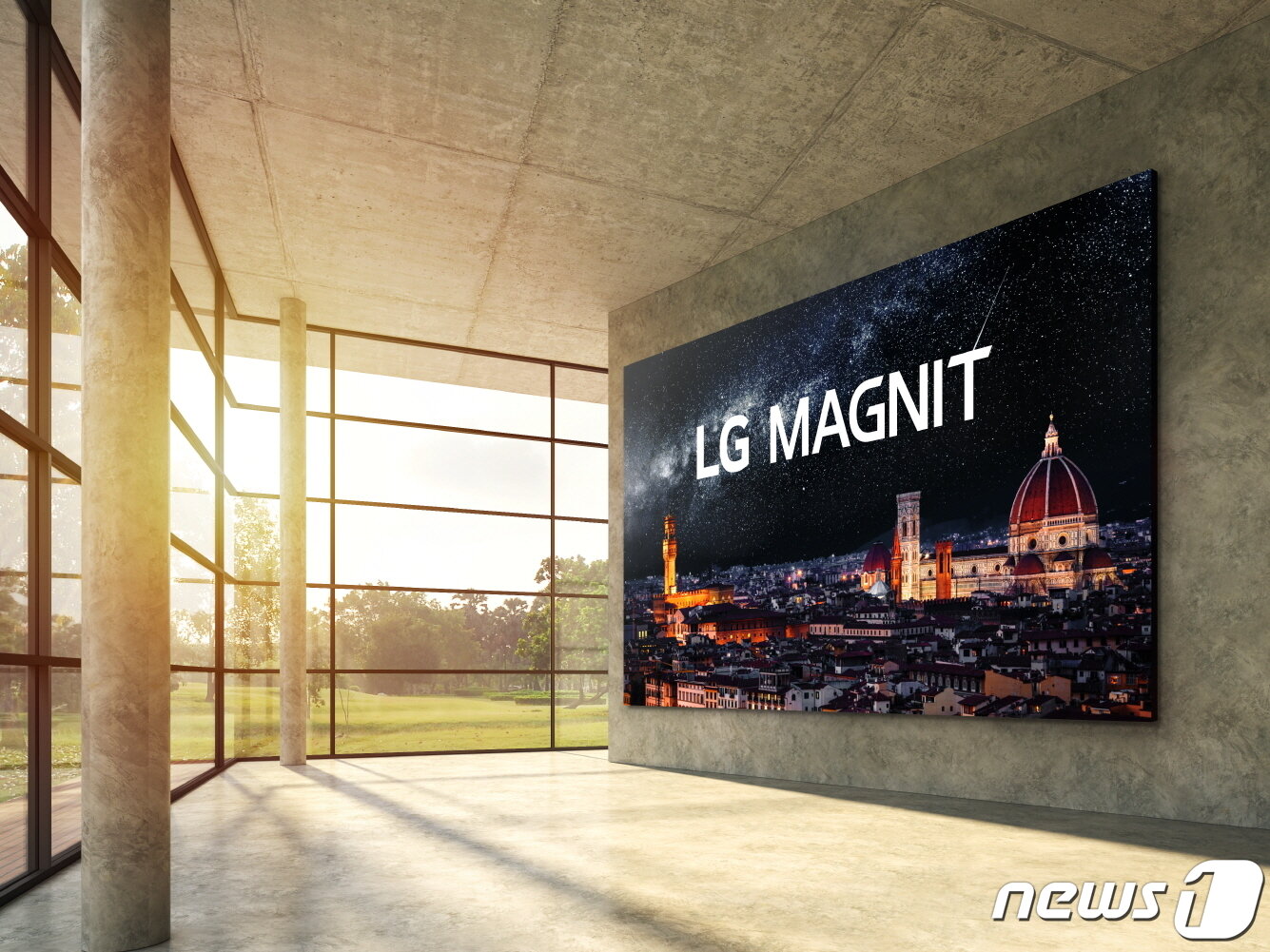 본문 이미지 - LG전자 초고화질 마이크로 LED 사이니지 'LG MAGNIT'. (LG전자 제공) 2020.9.10/뉴스1