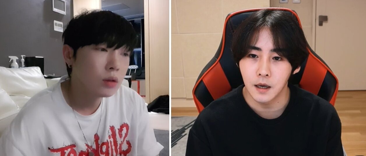 본문 이미지 - (사진 좌측부터) BJ 케이, BJ세야. 아프리카티비 방송화면 갈무리 ⓒ 뉴스1