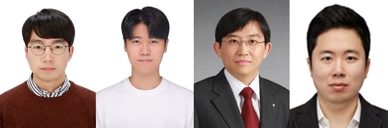 본문 이미지 - (왼쪽부터) KAIST 신소재공학과 이건희 박사과정, 이강산 박사과정, 김상욱 교수, 스티브박 교수ⓒ 뉴스1