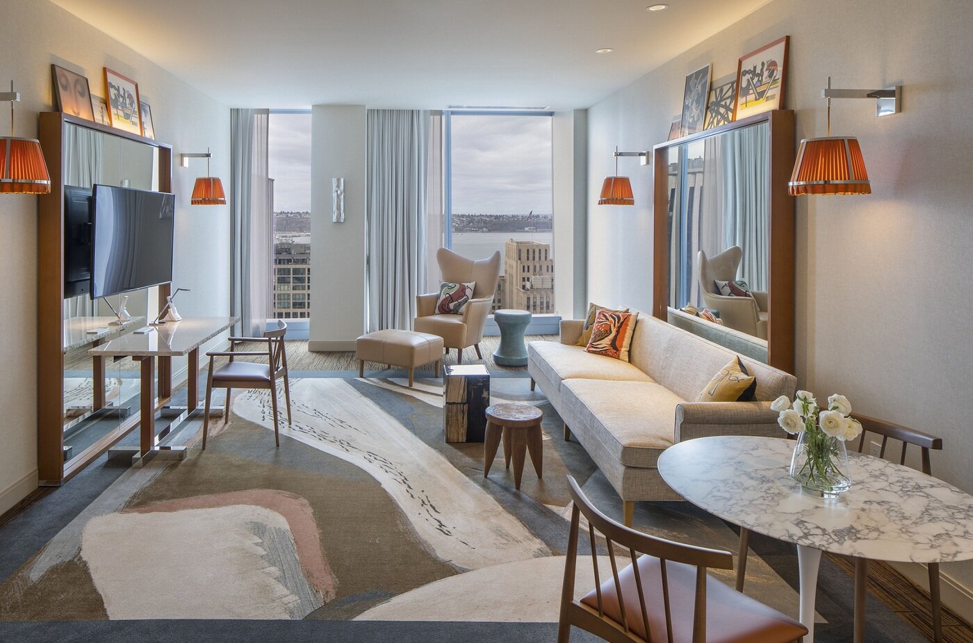 본문 이미지 - 롯데호텔 시애틀의 프리미어 스위트 킹ⓒ 뉴스1(롯데호텔 제공)