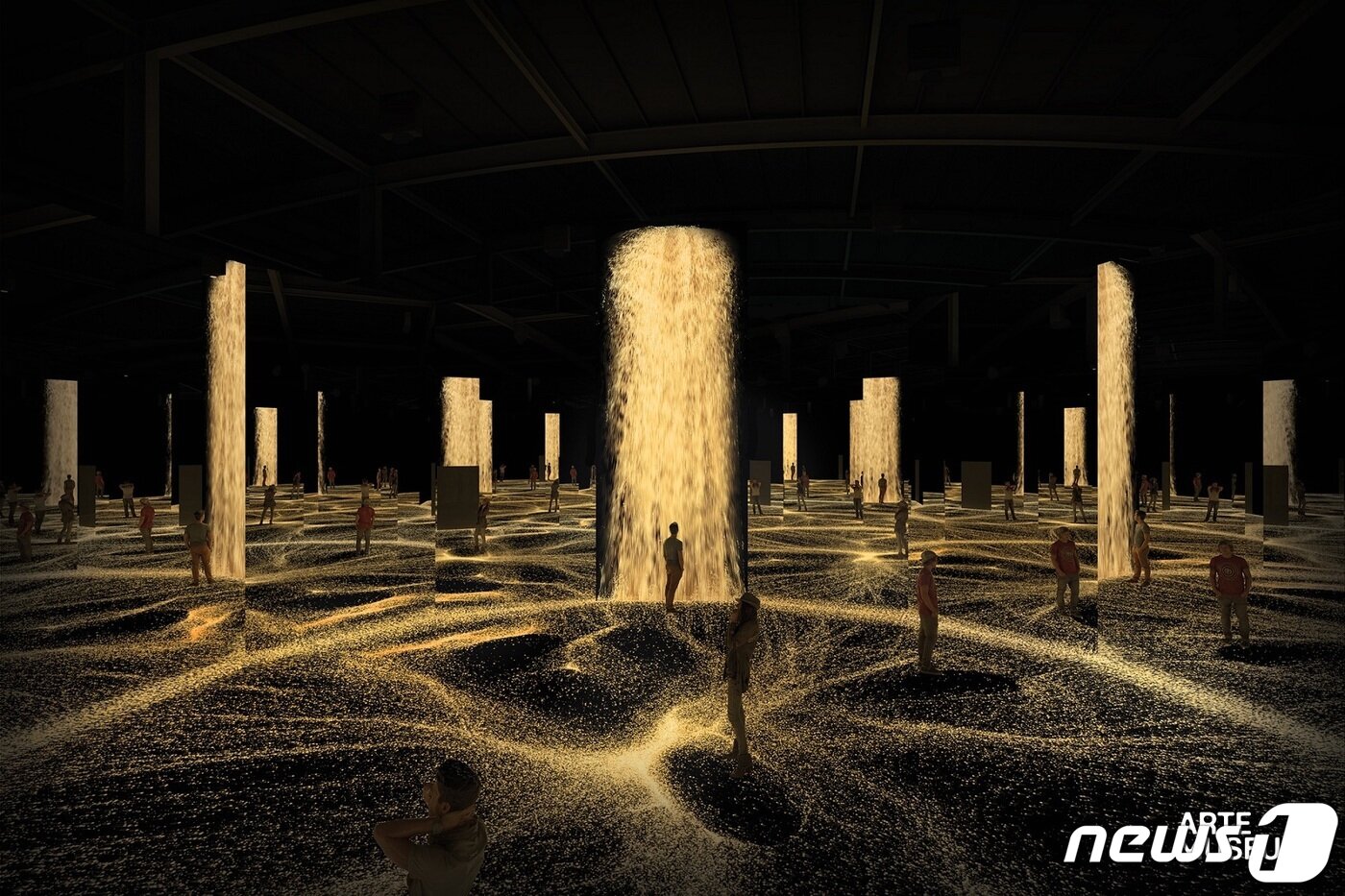 본문 이미지 - 아르떼 뮤지엄 '워터폴'.(디스트릭트 제공)ⓒ 뉴스1