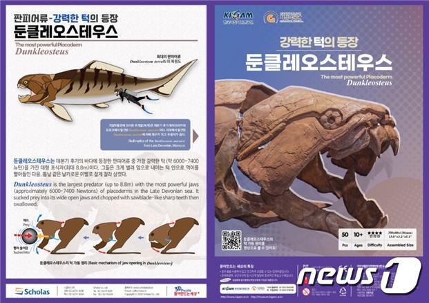 본문 이미지 - 한국지질자원연구원이 개발한‘강력한 턱의 등장 둔클레오스테우스’과학교육키트 표지 디자인 ⓒ 뉴스1