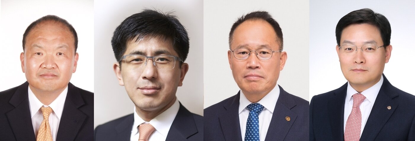본문 이미지 - 왼쪽부터 김맹윤 ㈜한화 글로벌부문 대표, 김승모 ㈜한화 방산부문 대표, 옥경석 한화정밀기계 대표, 손재일 한화디펜스 대표(한화그룹 제공). ⓒ 뉴스1
