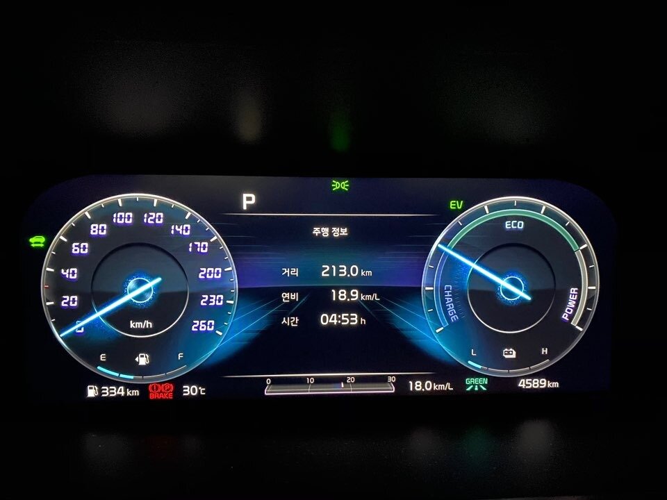 본문 이미지 - 강원도 고성~서울 구간에서 기록한 연비. ⓒ 뉴스1 조재현 기자