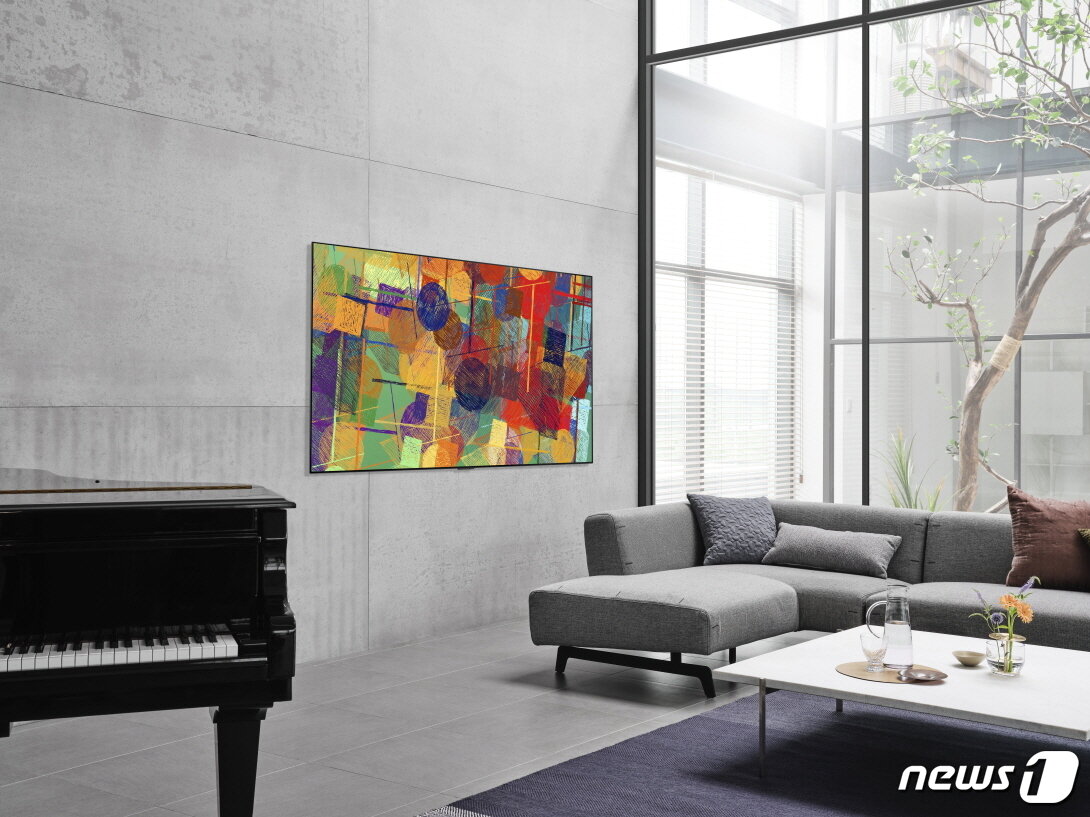 본문 이미지 - LG전자의 2021년 올레드 TV 콘셉트의 모습(LG전자 제공) ⓒ 뉴스1