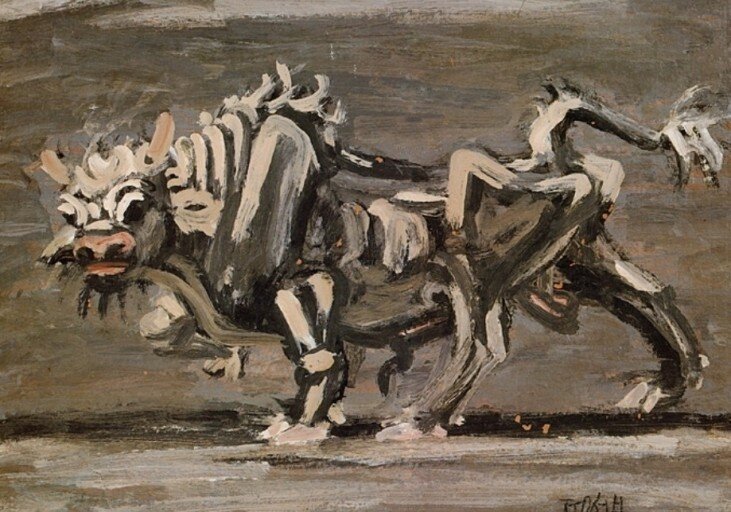 본문 이미지 - 이중섭의 '흰 소' / 사진출처 = 위키피디아