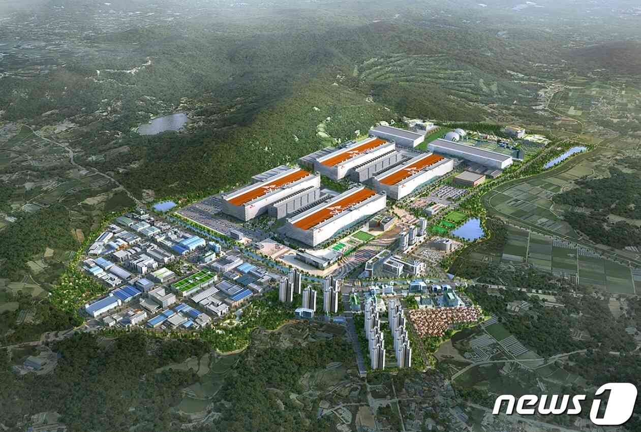 용인 반도체 클러스터 조감도.(용인시 제공) © News1  