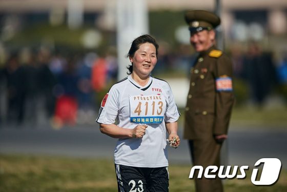 평양 국제 마라톤 대회 모습(pyongyangmarathon 누리집 제공)© 뉴스1