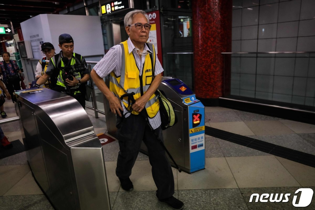 홍콩 전철 MTR의 모습. © AFP=뉴스1