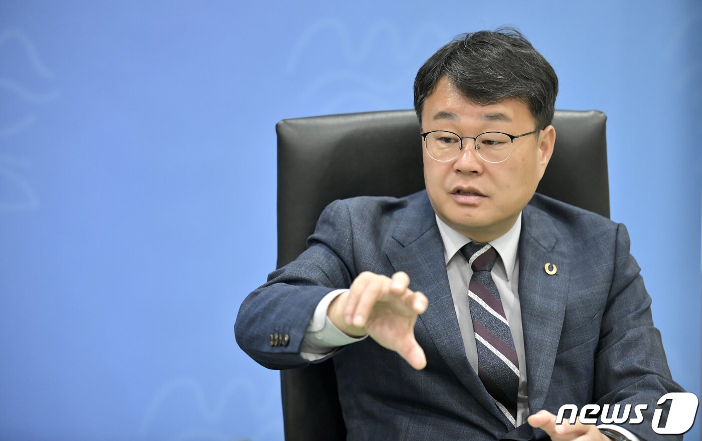 본문 이미지 - 장영수 전북 장수군수가 뉴스1 전북취재본부와 인터뷰를 하고 있다.2021.1.17/뉴스1 ⓒ News1 김동규 기자