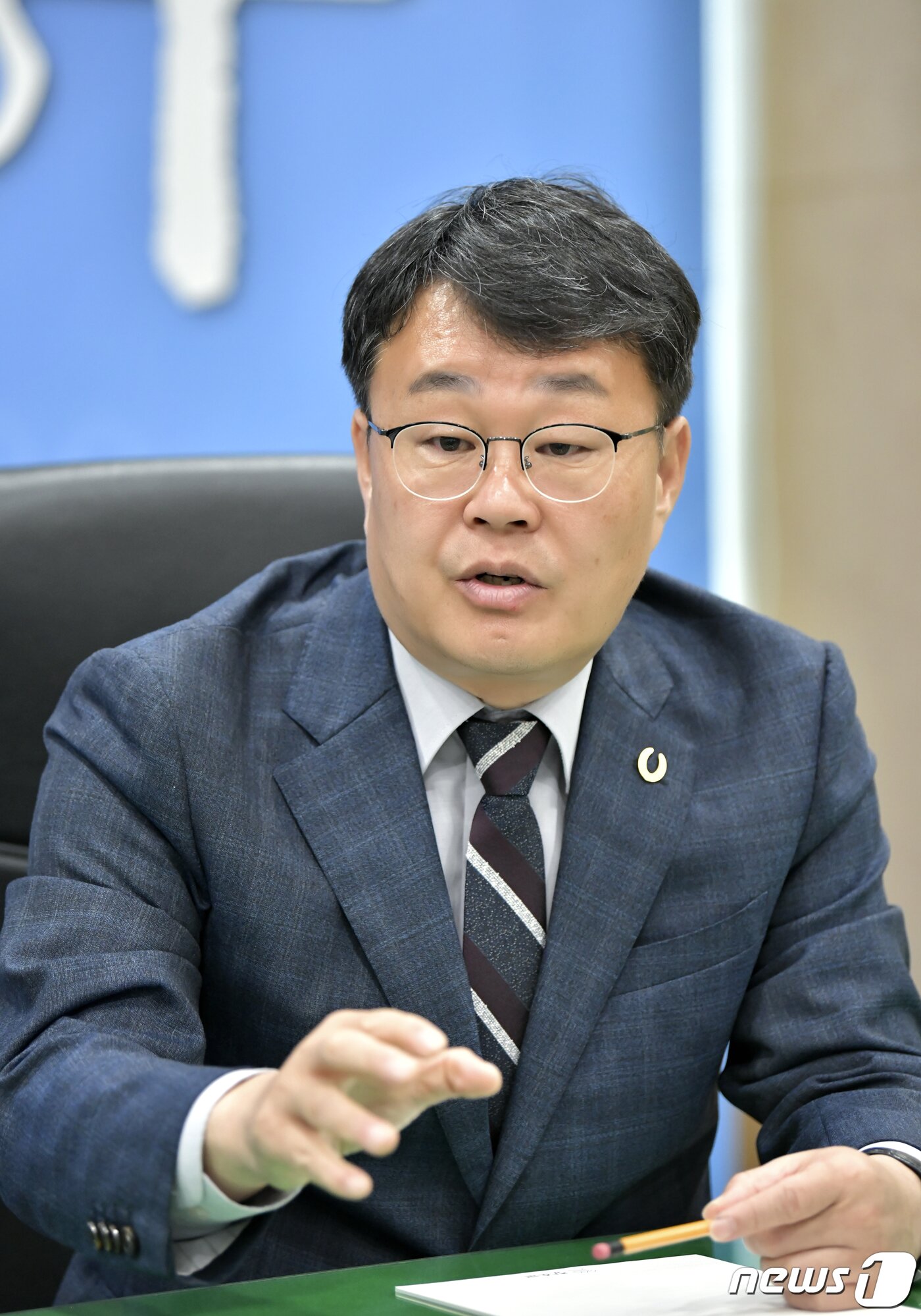 본문 이미지 - 장영수 전북 장수군수가 뉴스1 전북취재본부와 인터뷰를 하고 있다.2021.1.17 /뉴스1 ⓒ News1 김동규 기자