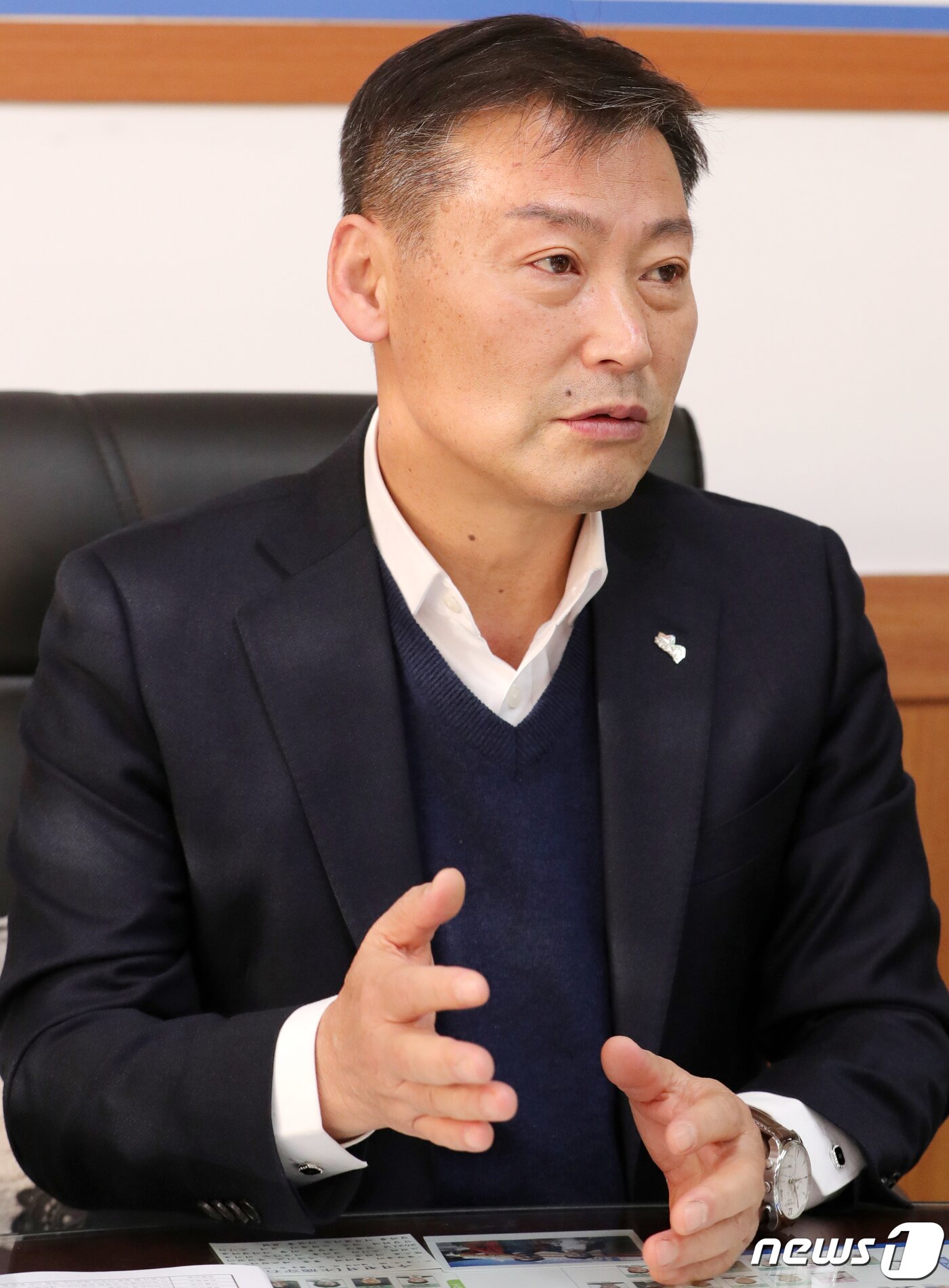 본문 이미지 - 전춘성 진안군수. ⓒ News1 유경석 기자