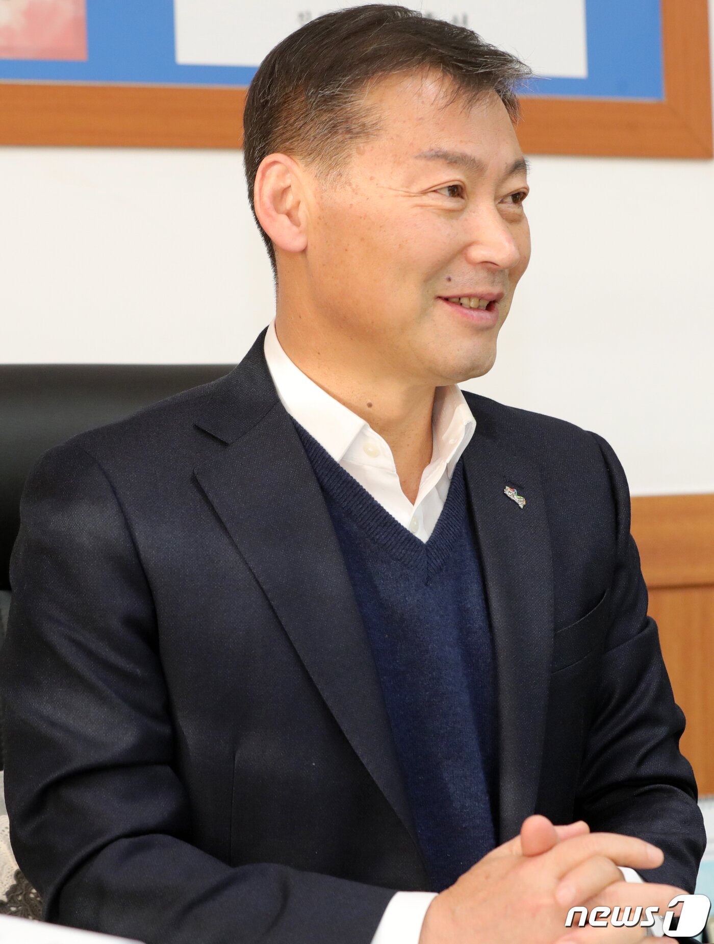본문 이미지 - 전춘성 진안군수. ⓒ News1 유경석 기자