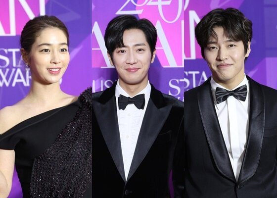 본문 이미지 - 이민정 이상엽 강하늘(왼쪽부터)/ 사진=2020 APAN AWARDS 조직위원회 제공ⓒ 뉴스1