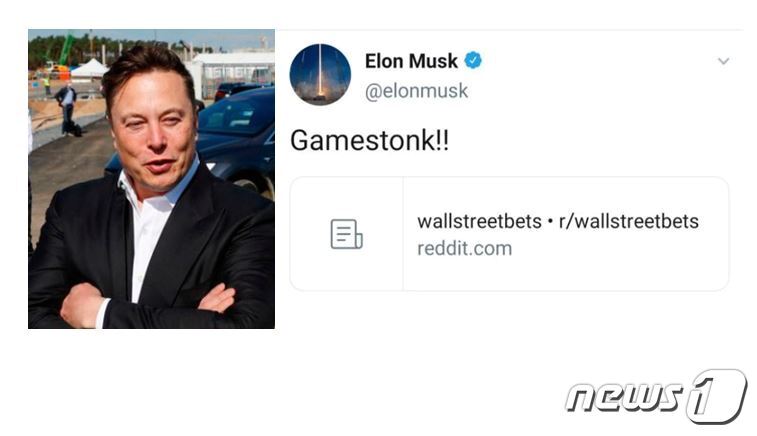 본문 이미지 - 일론 머스크 테슬라 CEO와 그의 트위터&#40;출처: 머스크 사진= AFP / 트위터 갈무리l&#41; ⓒ AFP=뉴스1