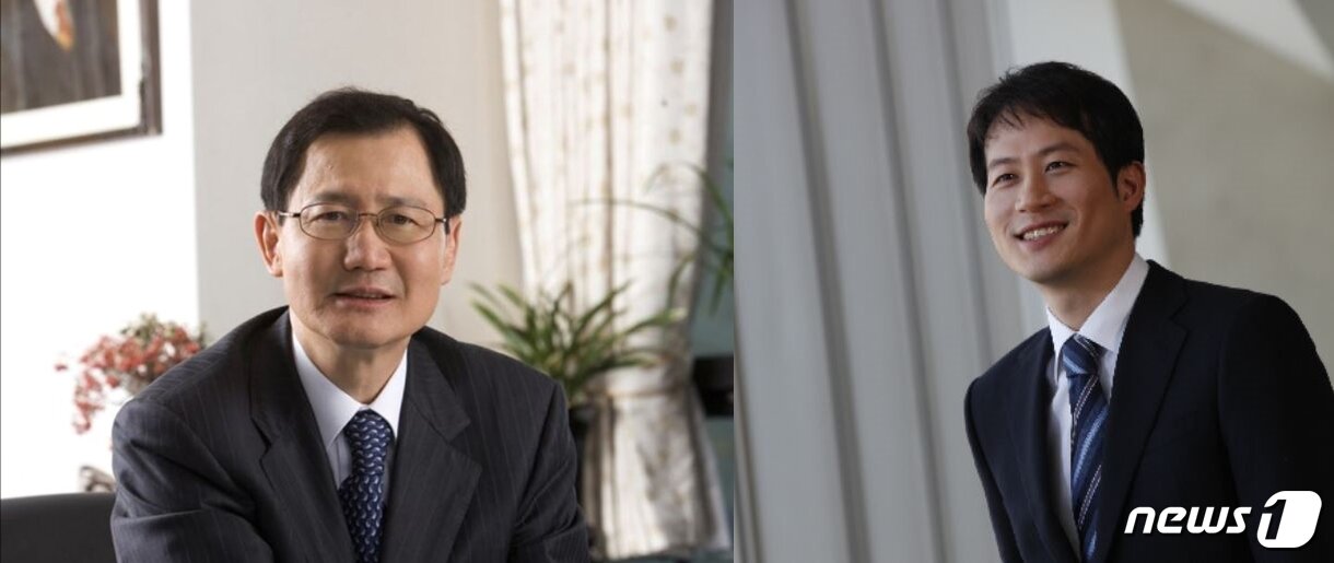 본문 이미지 - 박찬구 금호석유화학 회장(사진 좌측)과 박철완 상무 ⓒ 뉴스1