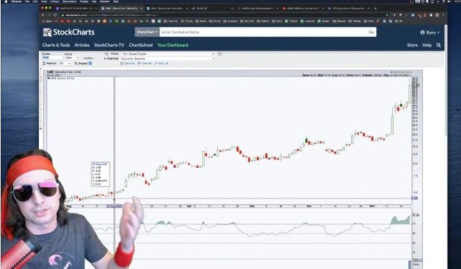 본문 이미지 - 유튜브를 통해 주식 투자 설명을 하고 있는 질 - WSJ 갈무리