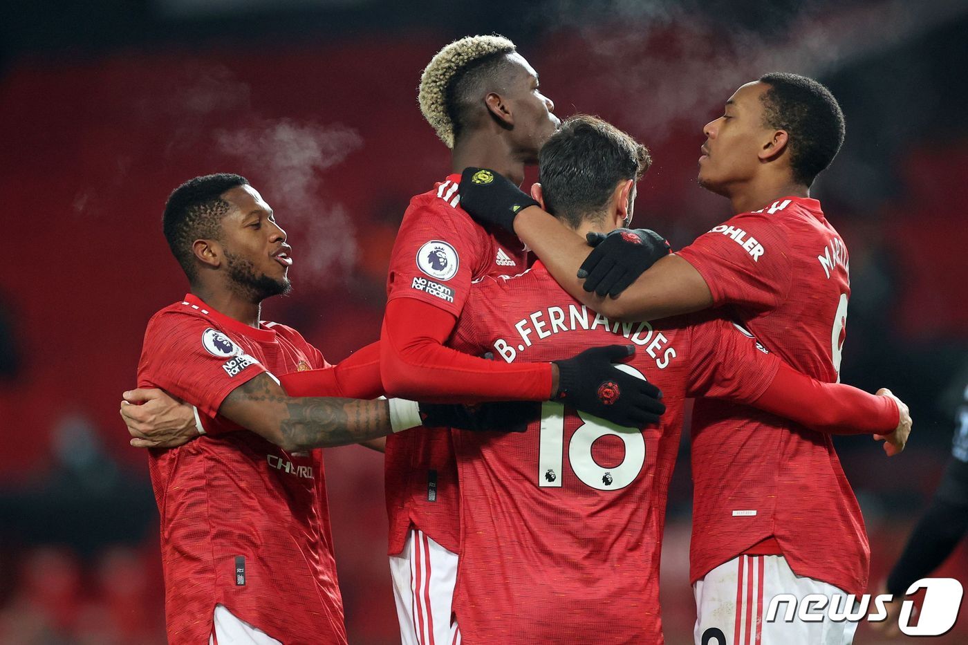 본문 이미지 - 최근 잉글랜드 프리미어리그 10경기 연속 무패 중인 맨체스터 유나이티드. ⓒ AFP=뉴스1