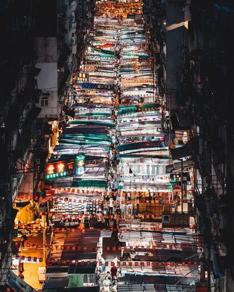 본문 이미지 - 템플 야시장 풍경