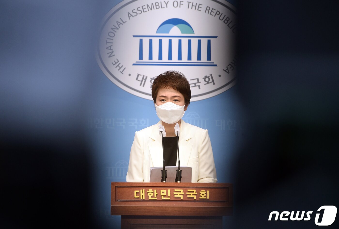 본문 이미지 - 홍준표 국민의힘 대선 경선 후보 캠프 이언주 공동선대위원장. 2021.10.13/뉴스1 ⓒ News1 오대일 기자