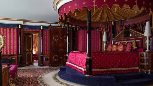 본문 이미지 - 1박에 2만5000달러(약 2956만원)이 들었다던 로열 스위트룸. (버즈 알 아랍 호텔 제공) ⓒ 뉴스1