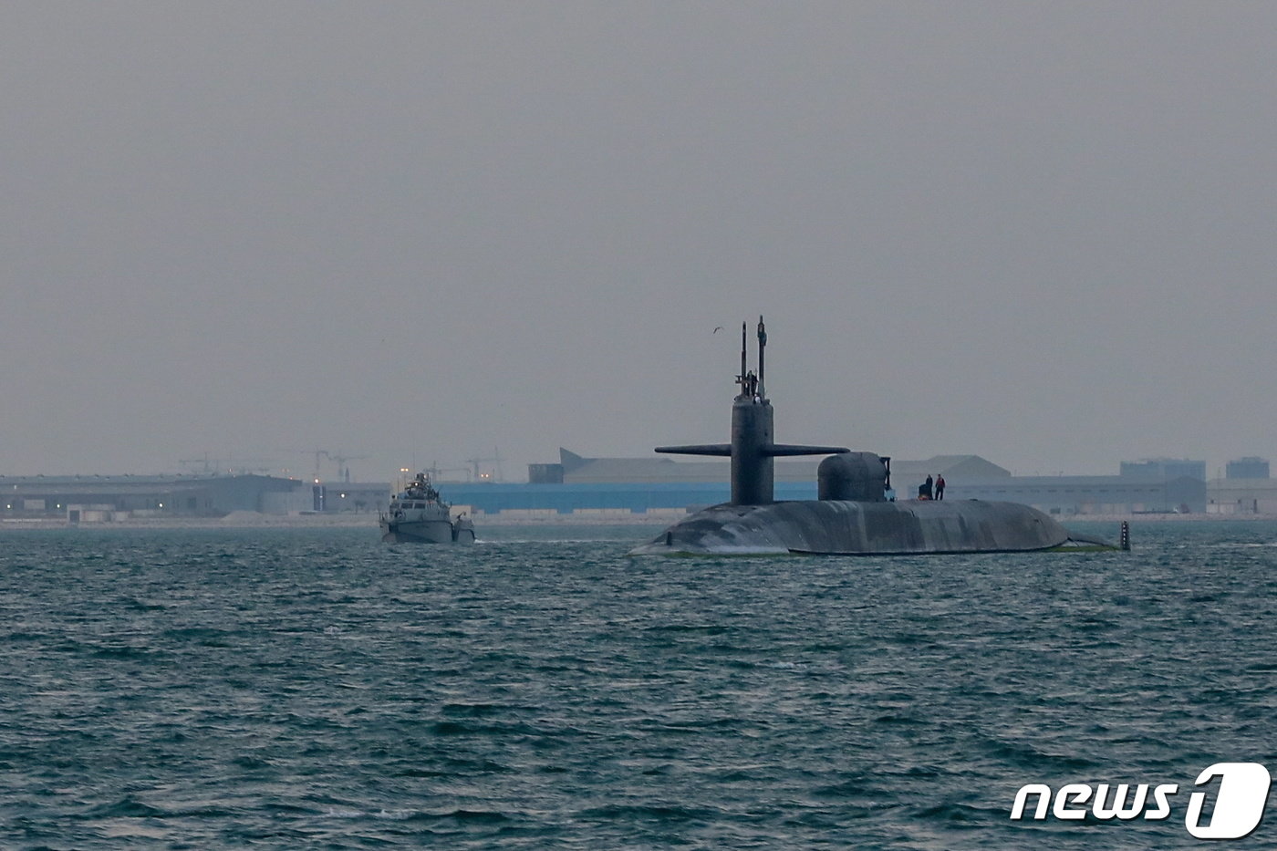 본문 이미지 - 미국 핵 잠수함 SSGN 729 조지아함. 기사 내용과 무관. ⓒ 로이터=뉴스1 ⓒ News1 정윤영 기자