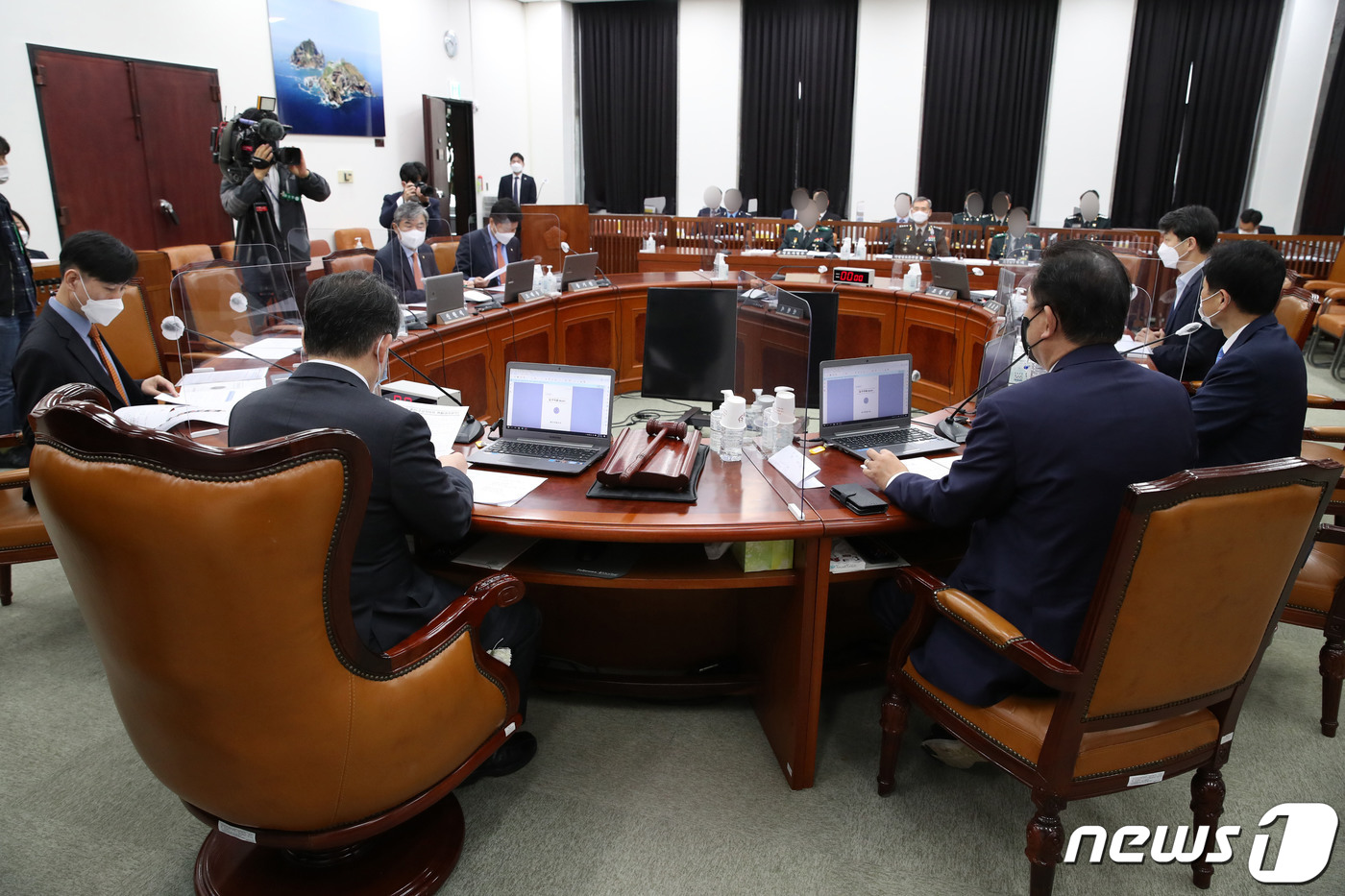 (서울=뉴스1) 이동해 기자 = 29일 서울 여의도 국회에서 정보위원회의 국방정보본부 등에 대한 국정감사가 열리고 있다. 2021.10.29/뉴스1