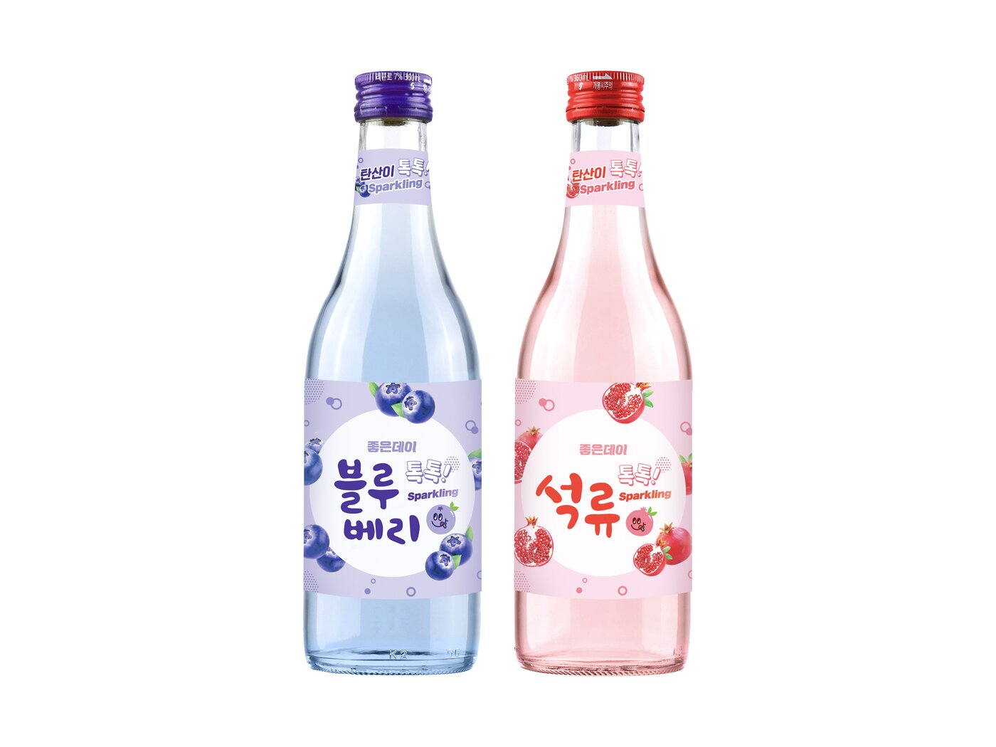 본문 이미지 - 좋은데이 블루베리와 좋은데이 석류 (무학 제공) ⓒ 뉴스1