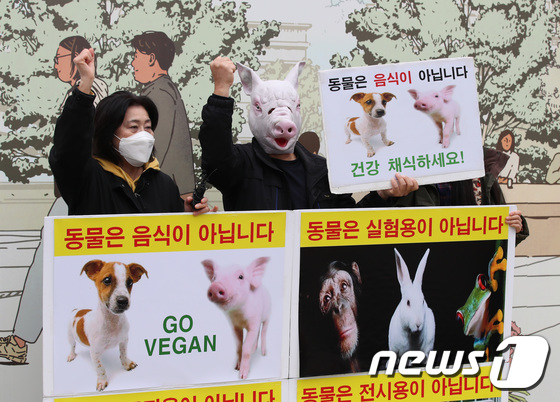 동물보호연합, 동물권리 촉구 기자회견