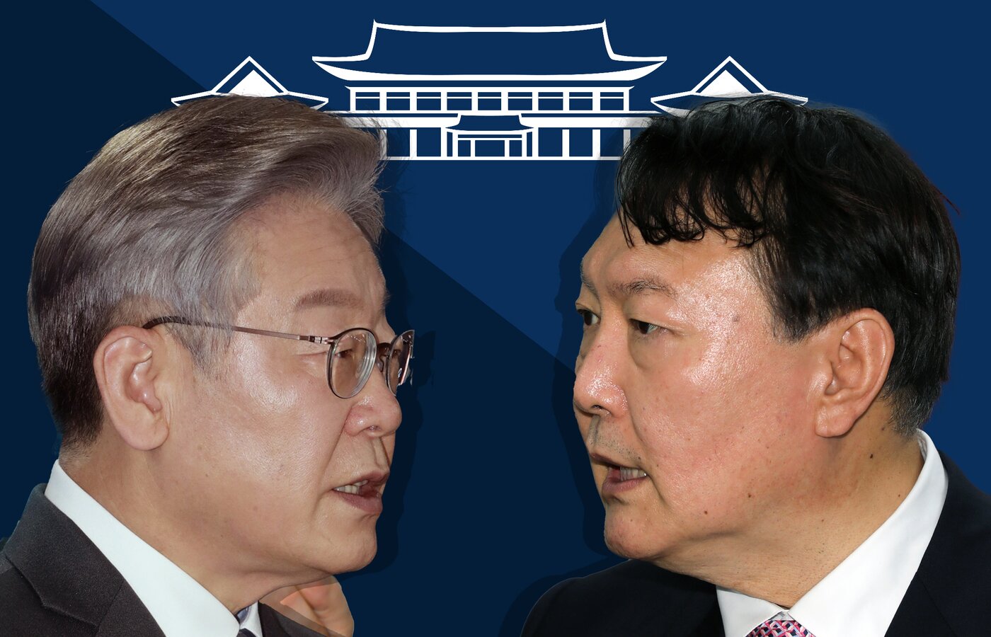 본문 이미지 - 이재명 더불어민주당 대선후보, 윤석열 국민의힘 대선후보.ⓒ News1 이지원 디자이너