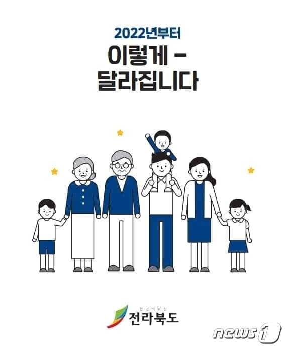 본문 이미지 - 전북도가 제작해 배포한 2022년 변경 정책·시책 설명 책자 표지.(전북도 제공)/ⓒ 뉴스1