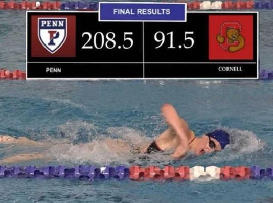 본문 이미지 - 펜실베이아대학 소속 수영 선수 리아 토마스. (인스타그램 갈무리) ⓒ 뉴스1