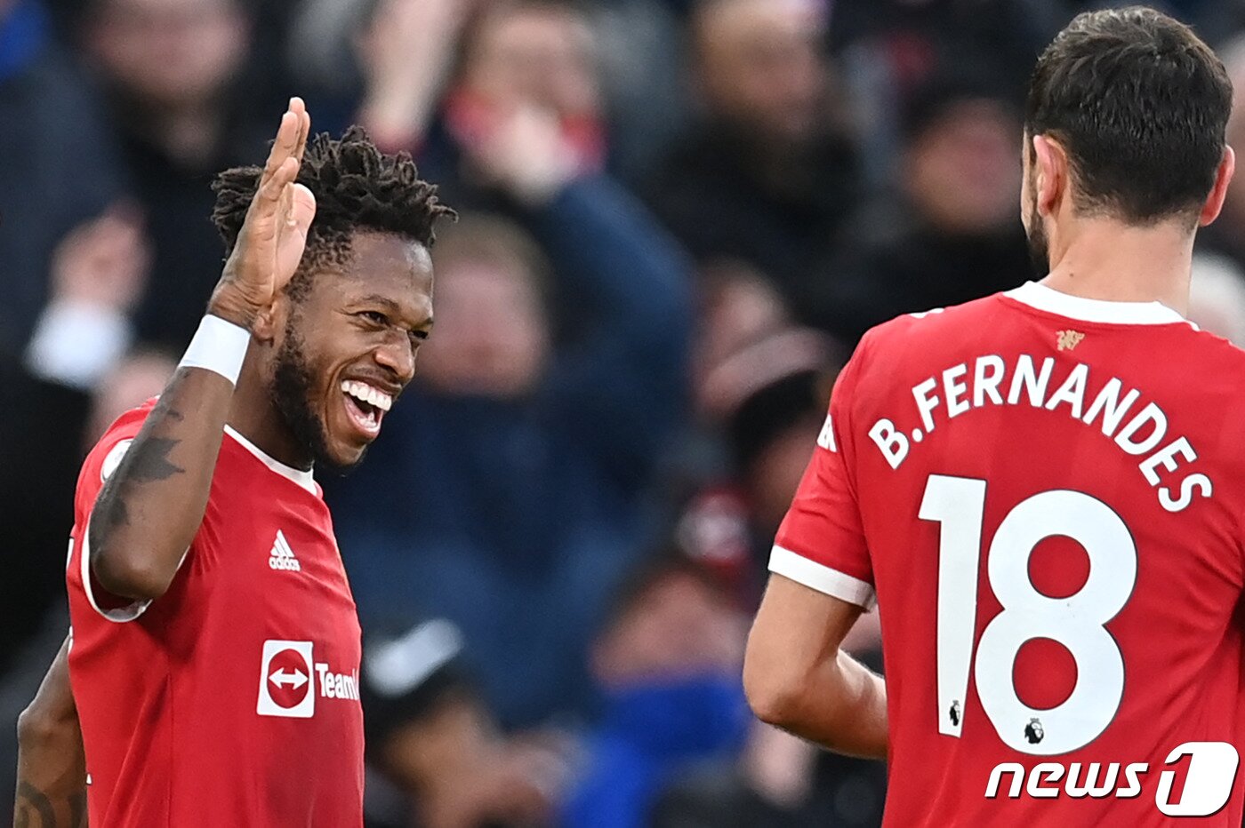 본문 이미지 - 랑닉 감독 데뷔전에서 승리한 맨유 ⓒ AFP=뉴스1