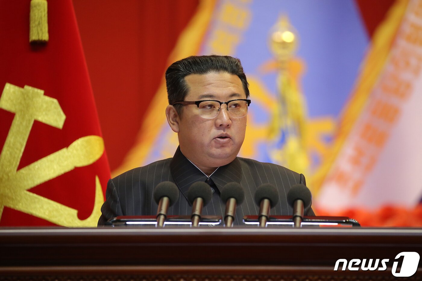 본문 이미지 - (평양 노동신문=뉴스1) = 김정은 북한 노동당 총비서. [국내에서만 사용가능. 재배포 금지. DB 금지. For Use Only in the Republic of Korea. Redistribution Prohibited] rodongphoto@news1.kr