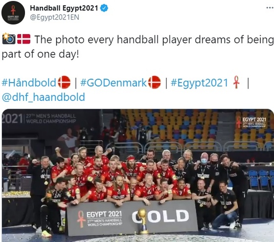 덴마크, 2 연속 핸드볼 세계 선수권 대회 패배 … 스웨덴 2 위, 스페인 3 위