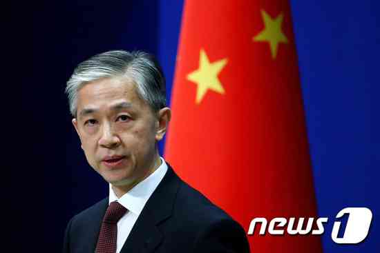 왕원빈 중국 외교부 대변인. © 로이터=뉴스1