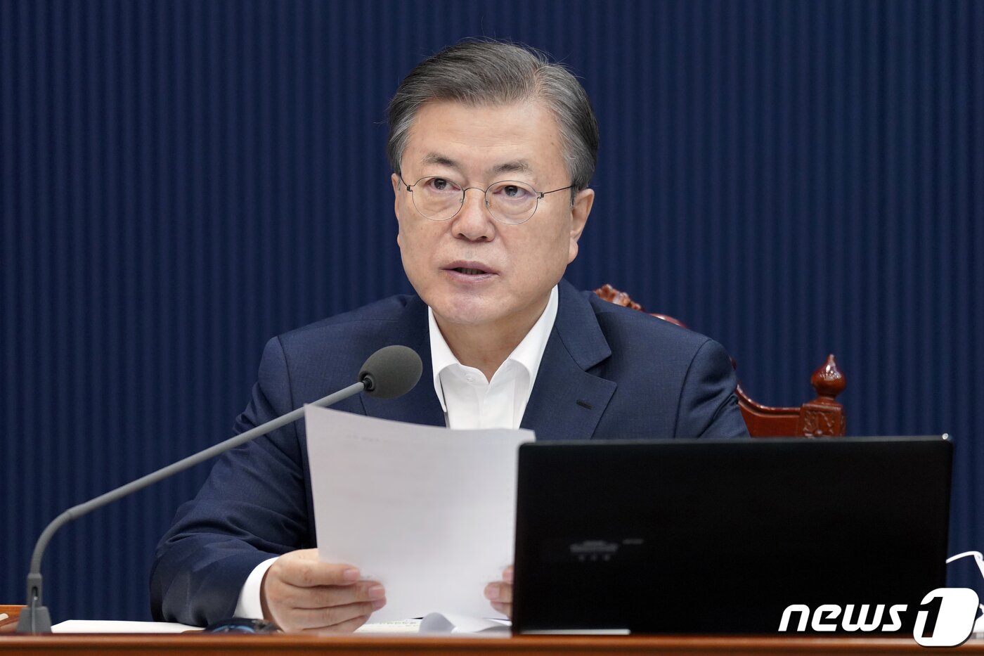본문 이미지 - 문재인 대통령. 2021.2.2/뉴스1 ⓒ News1 이광호 기자