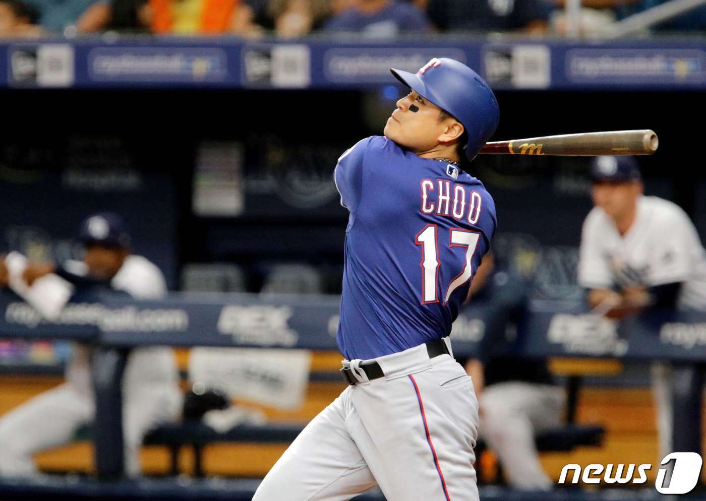 본문 이미지 - 추신수는 한국인 최초로 MLB 명예의 전당 후보에 올랐다. ⓒ AFP=뉴스1