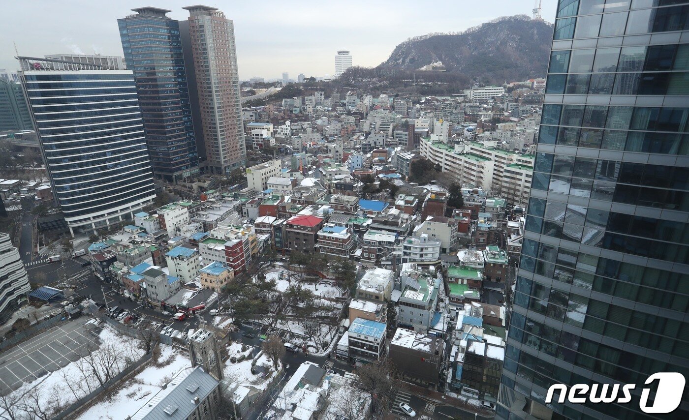 본문 이미지 - 서울역 쪽방촌 정비사업 예정지. ⓒ News1 사진공동취재단
