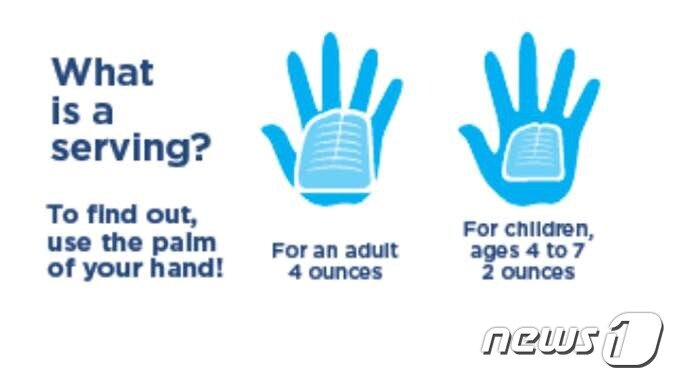 본문 이미지 - 미국 시카고 일리노이대학(UIC) 연구진들은 해산물의 권장 섭취량 기준을 조리하지 않은 상태에서 ‘자신의 손바닥 크기’로 제시했다. ‘건강한 해산물 섭취’에 관한 권고사항은 연구진이 개설한 웹사이트에서 확인할 수 있다. ⓒ 박영주 통신원 제공=뉴스1 