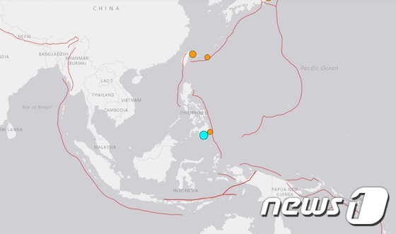 Scale 6 earthquake in the Philippines…  No casualties have been reported yet.
