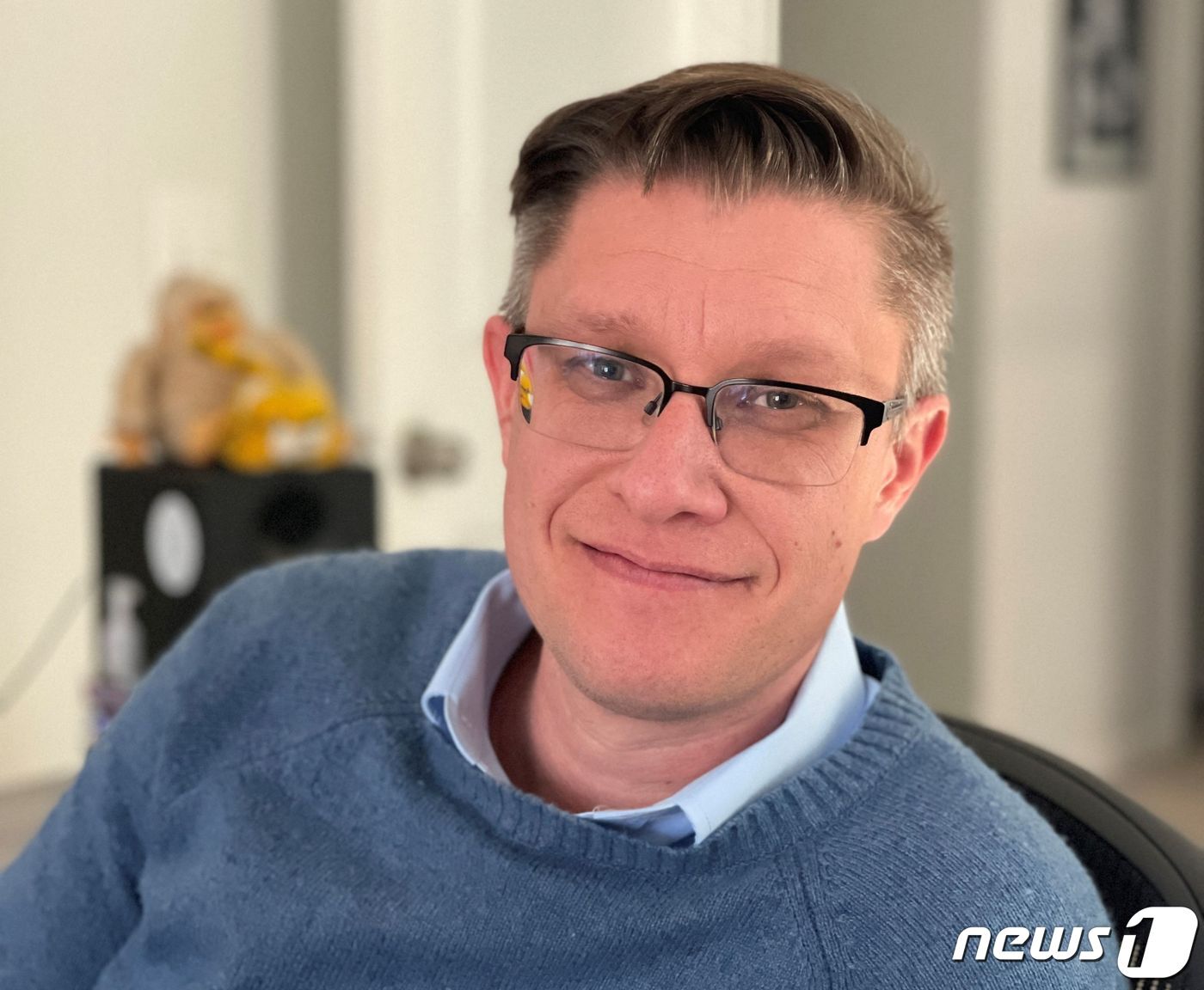 본문 이미지 - 미국 화가 비플&#40;본명 : 마이크 윈켈만&#41; ⓒ AFP=뉴스1 ⓒ News1 원태성 기자